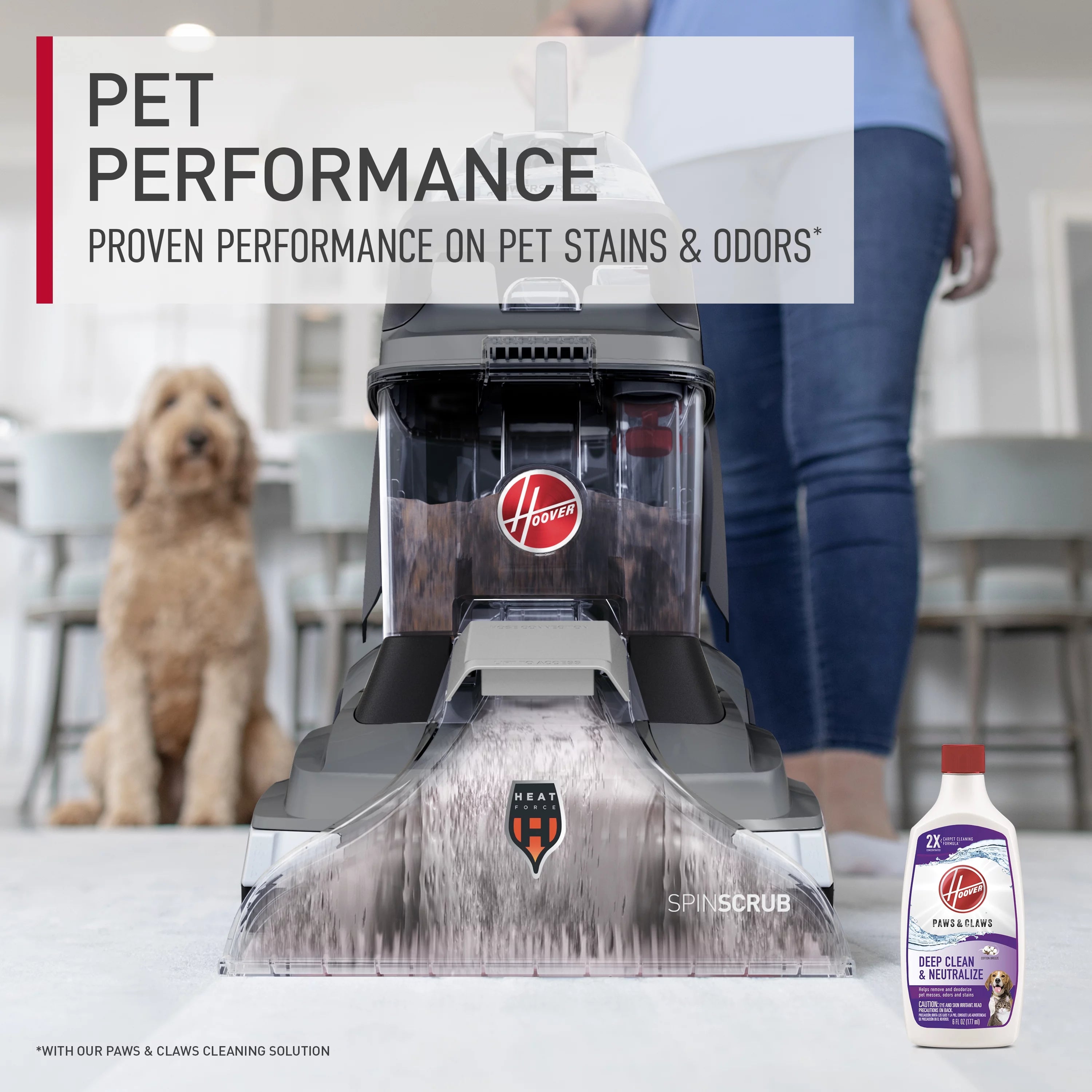 Hoover PowerScrub XL, Upright Carpet Cleaner Machine, FH68010, 1 Count