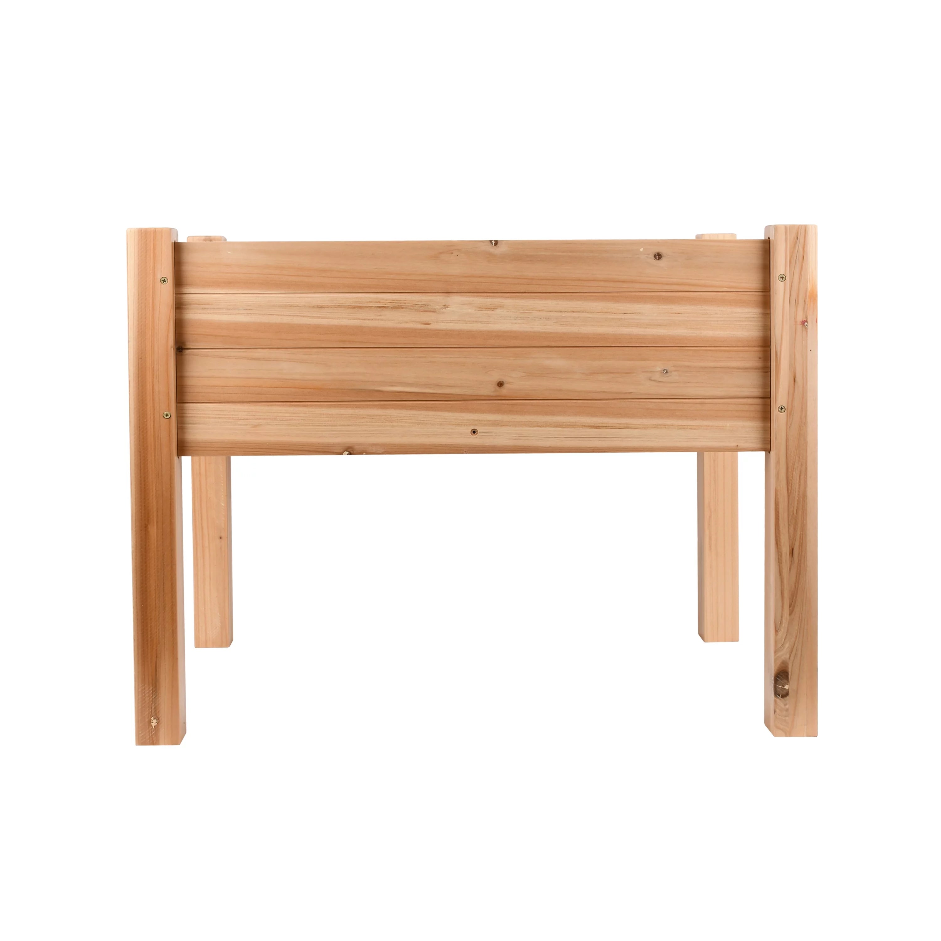 Expert Gardener 2ft high Natural Wood Small Elevated Garden Bed