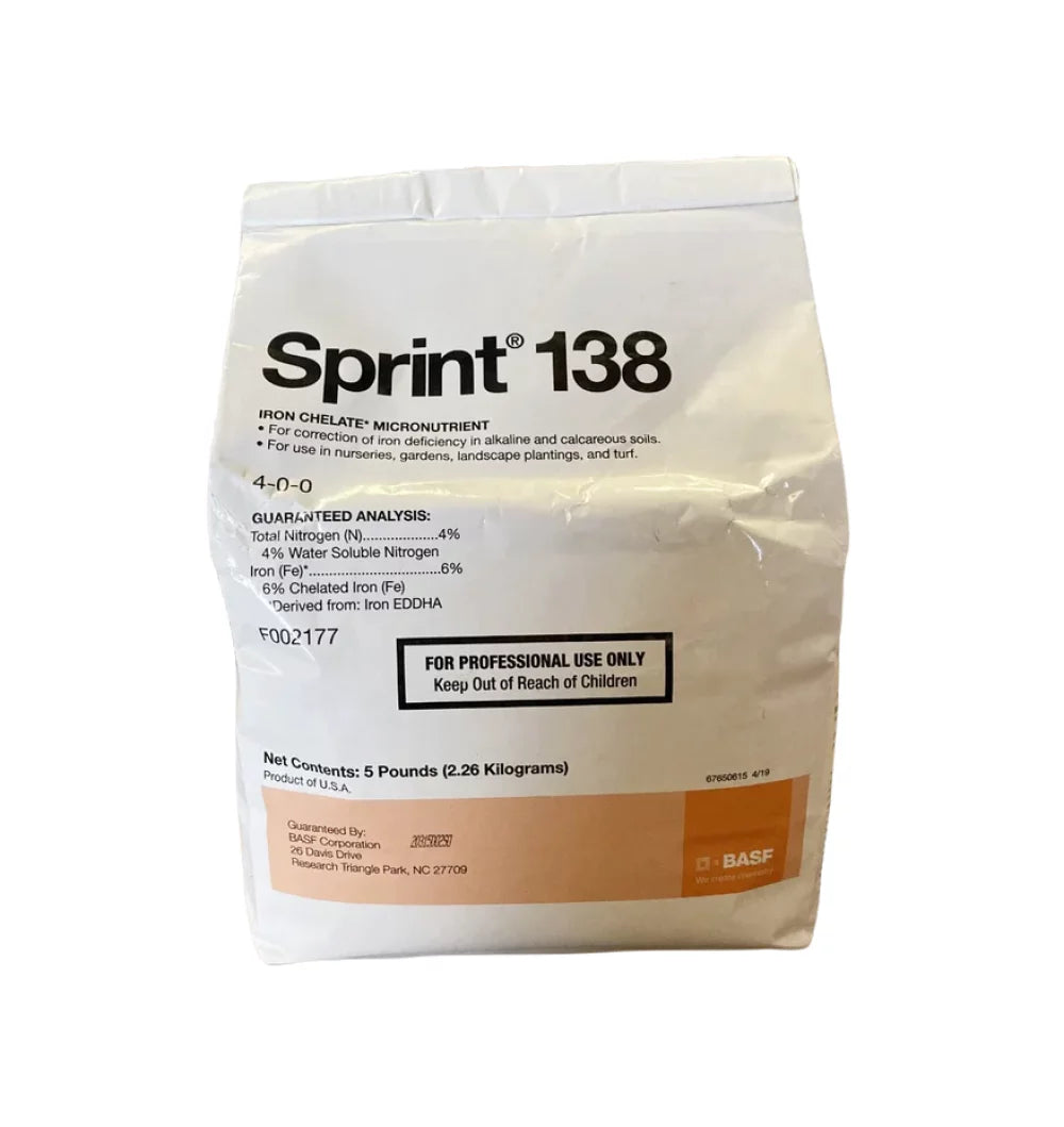 Sprint 138 Turf & Greenhouse Micronutrients - Improves The Health And Quality Of Plants - 5 lb Bag by BASF