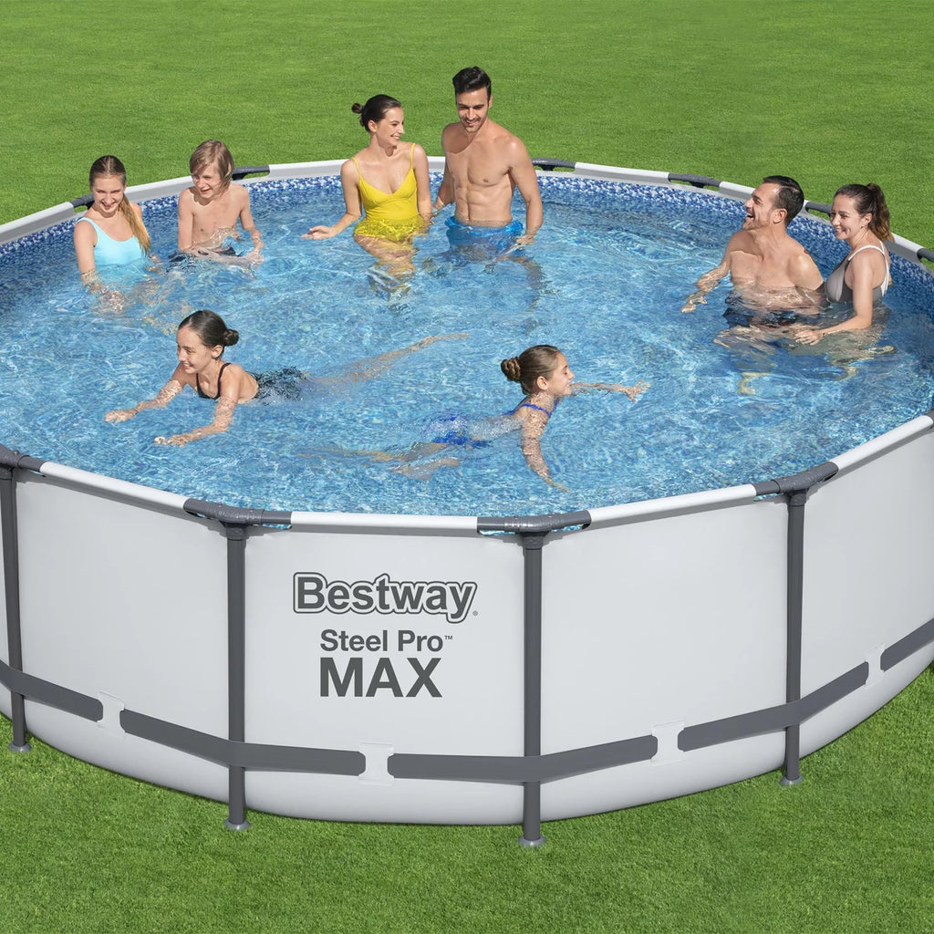 Bestway Steel Pro MAX 14' x 48" Round Above Ground Swimming Pool Set