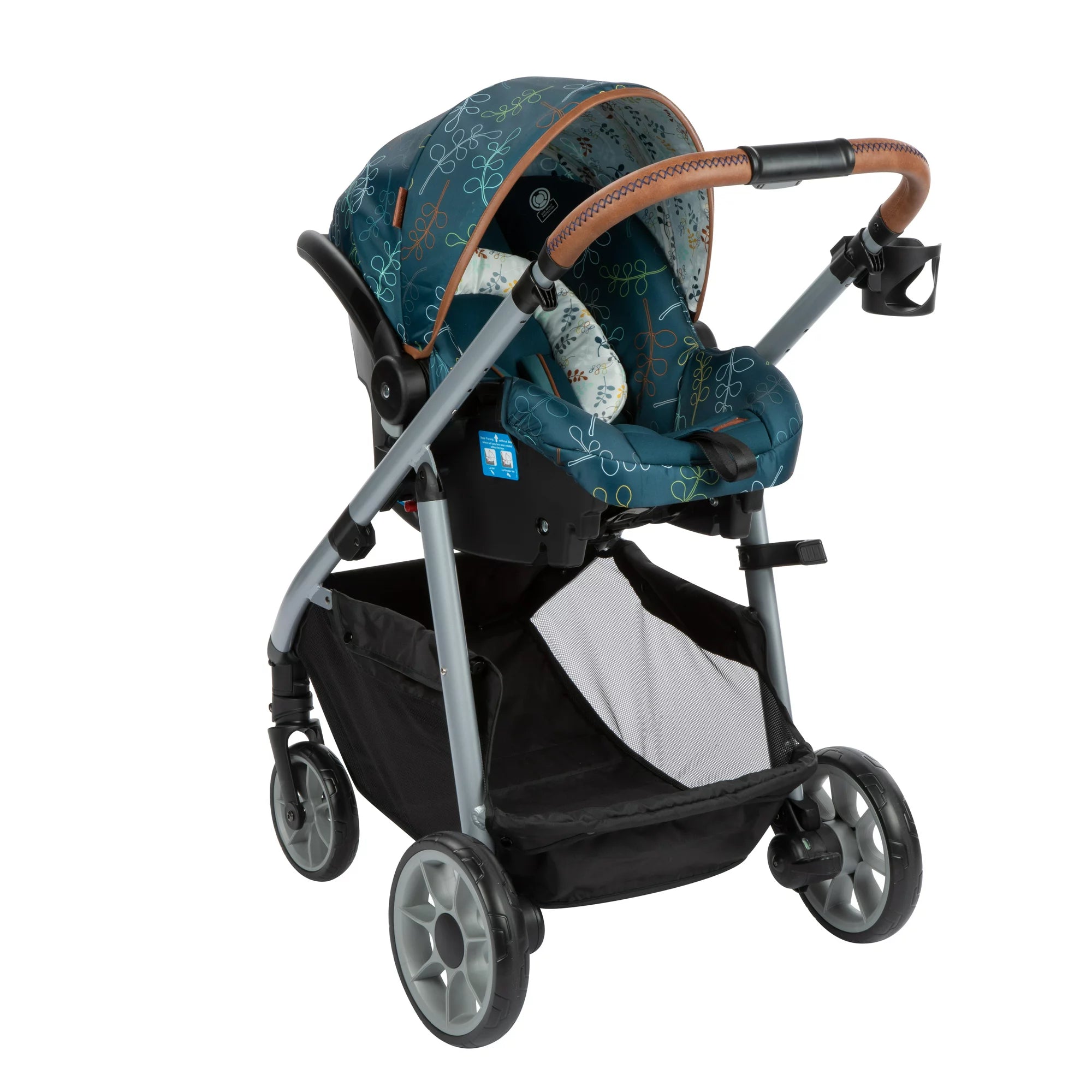 Monbebe Lynx 6 in 1 Modular Travel System Stroller and Infant Car Seat, Leaf