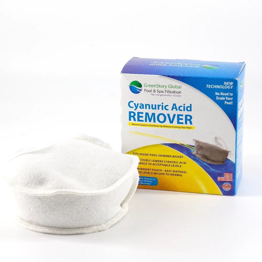 Greenstory Global Cyanuric Acid Remover for Pool & Spa Skimmer Basket 1.5 lb Bag