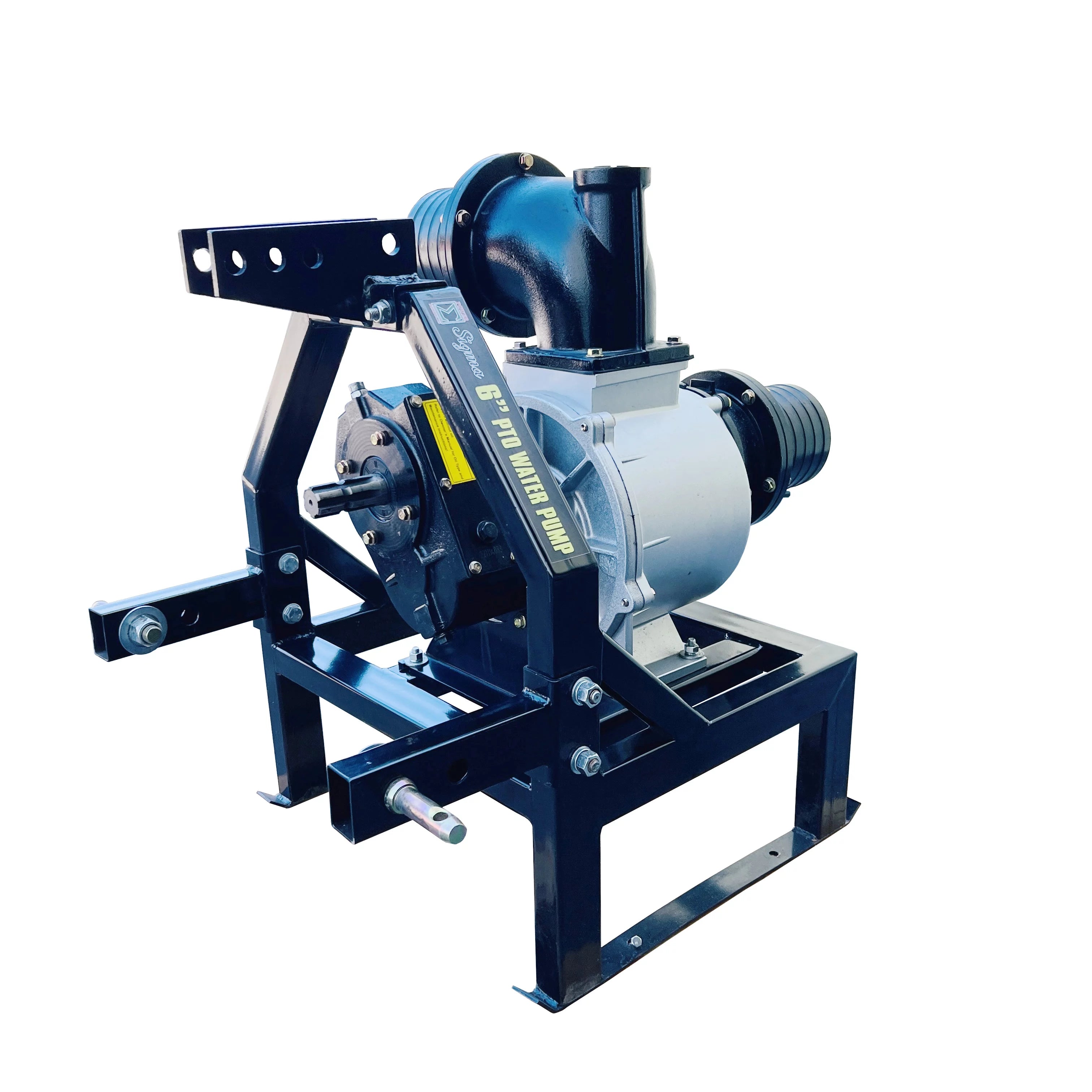 Sigma Tractor-Driven Operated 3PT Hitch PTO-Powered Water Pump 6" Inch With Shaft Gear Drive