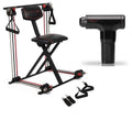 Total Flex M Compact Design, Home Gym in a box Versitiale Exercises Total Body Workout Equipment with Body Buzz Muscle Massaging Gun