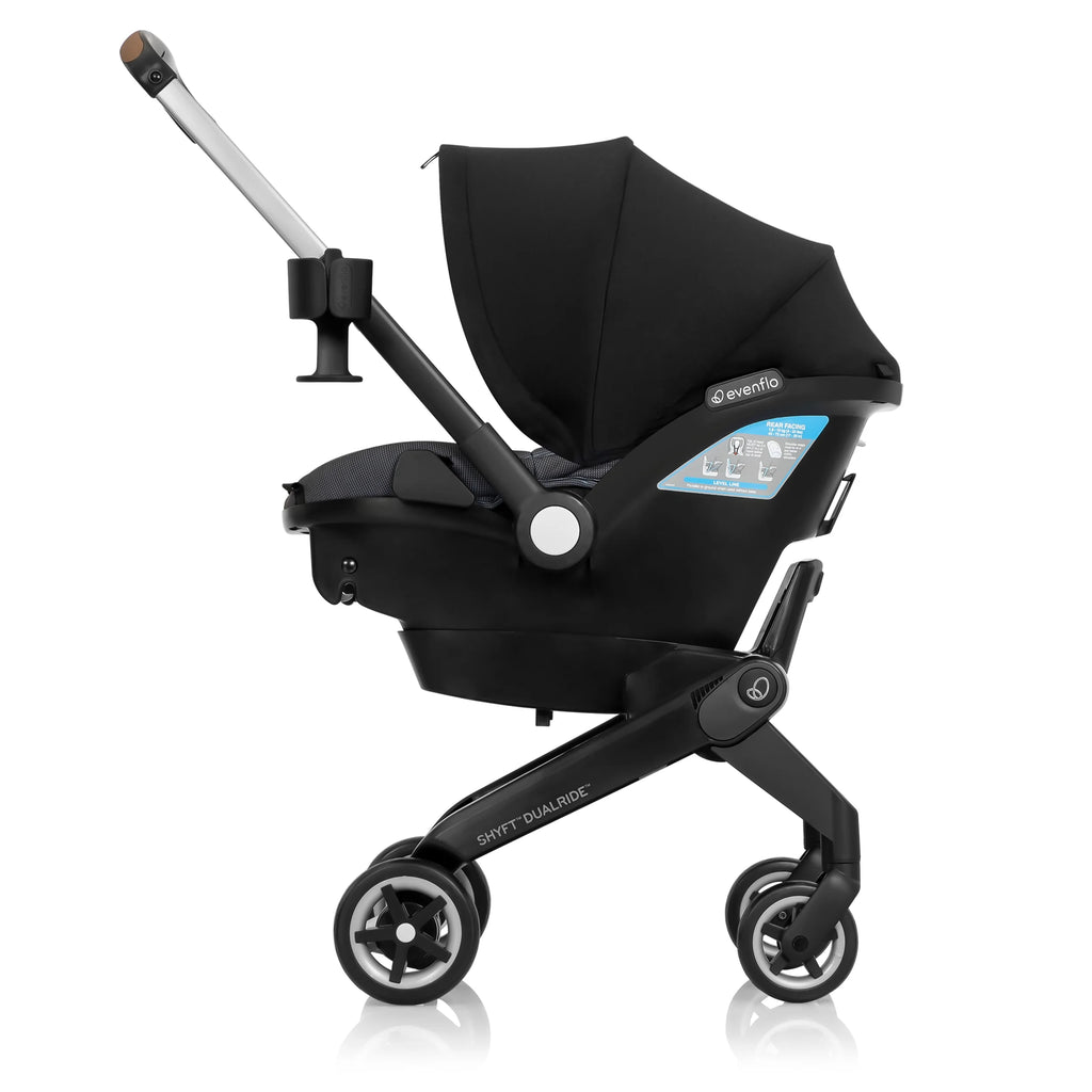 Shyft DualRide with Carryall Storage Infant Car Seat and Stroller Combo (Boone Gray)