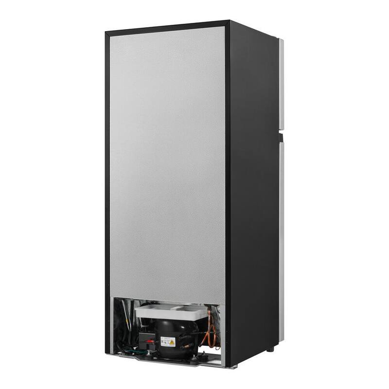 4.5 cu. ft. 2-Door Mini Refrigerator in Platinum Steel with Freezer