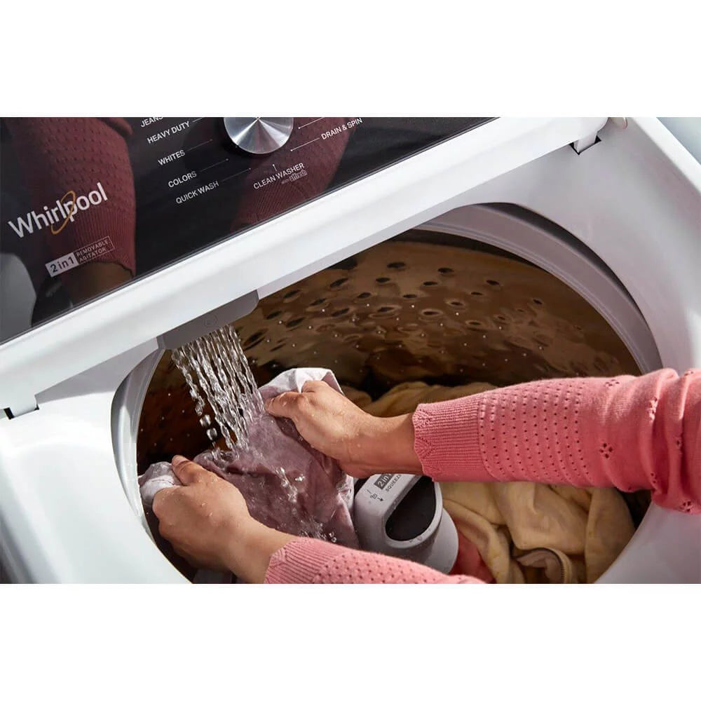 Whirlpool WTW5057LW 4.7 - 4.8 Cu. ft. Top Load Washer w/ Removable Agitator