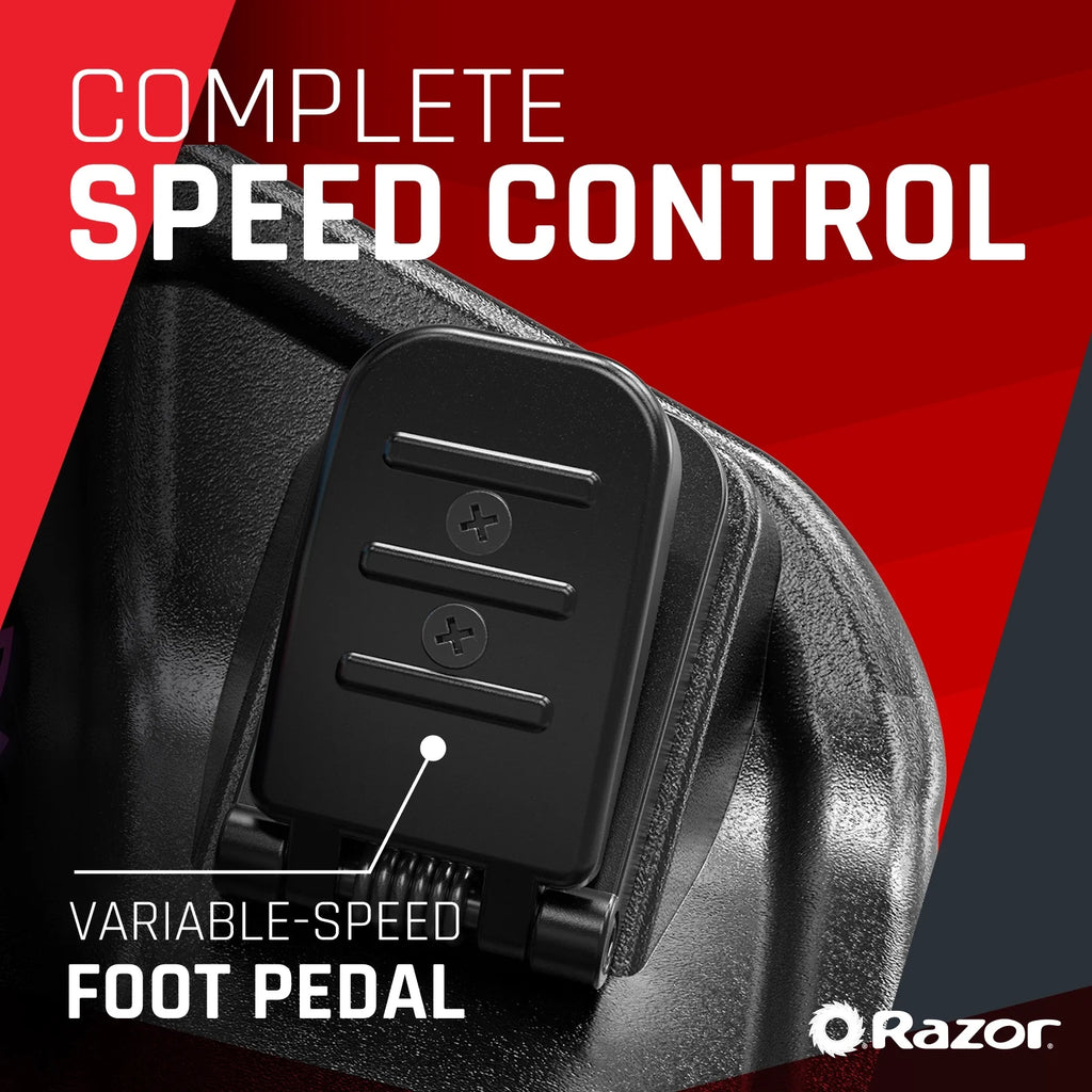 Razor Crazy Cart Shift Lightshow - 12V Electric Drifting Go-Kart for Kids Ages 6+