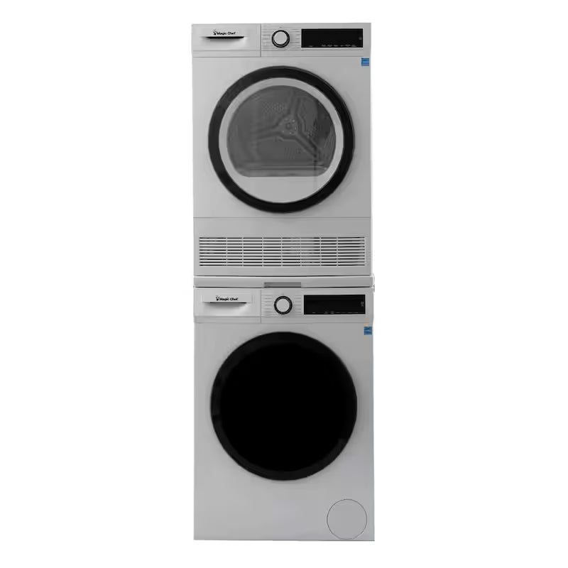 4.0 cu. ft. ventless, Condensing Front Load Stackable Electric Dryer, 24 in. in White