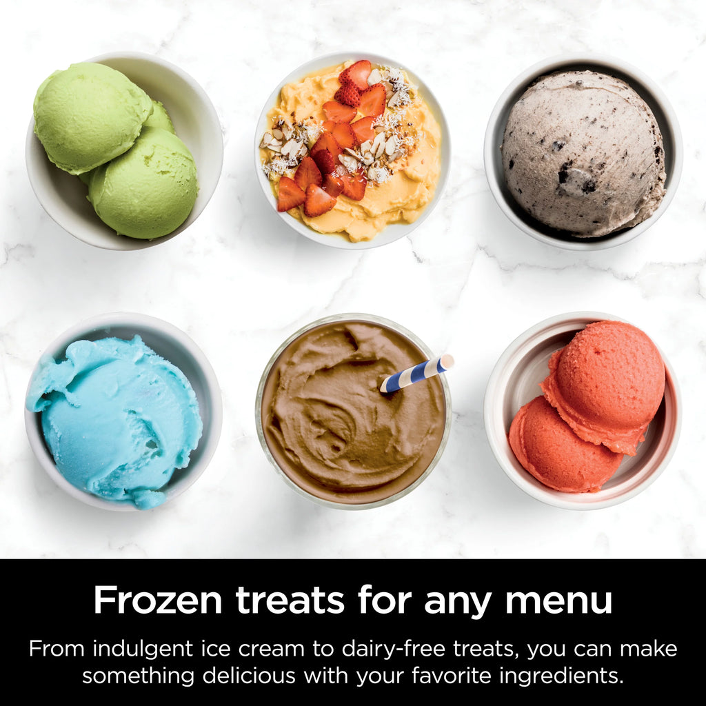 Ninja CREAMi Ice Cream Maker, for Gelato, Mix Ins, Milkshakes, Sorbet, Smoothie Bowls &amp; More, 7 One-Touch Programs, Silver, NC290WMBF