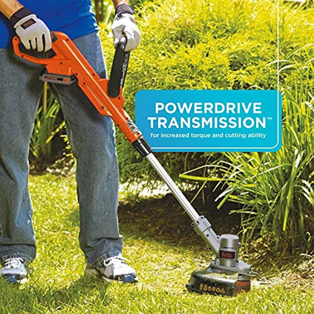 BLACK+DECKER 20V MAX* String Trimmer / Edger, 12-Inch (LST300)