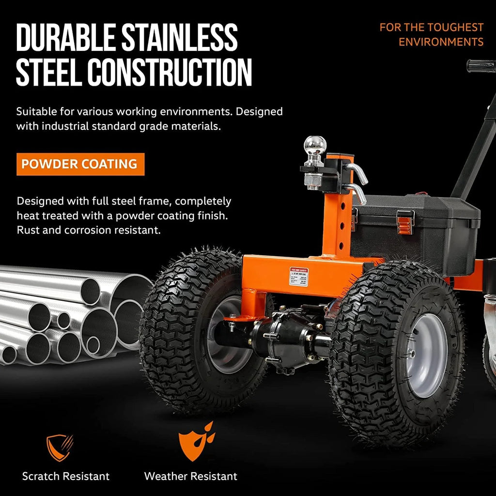 SuperHandy Super Duty Electric Trailer Dolly - 3,600 lbs Towing Capacity & 600 lbs Tongue Weight, Self-Propelled Trailer Mover