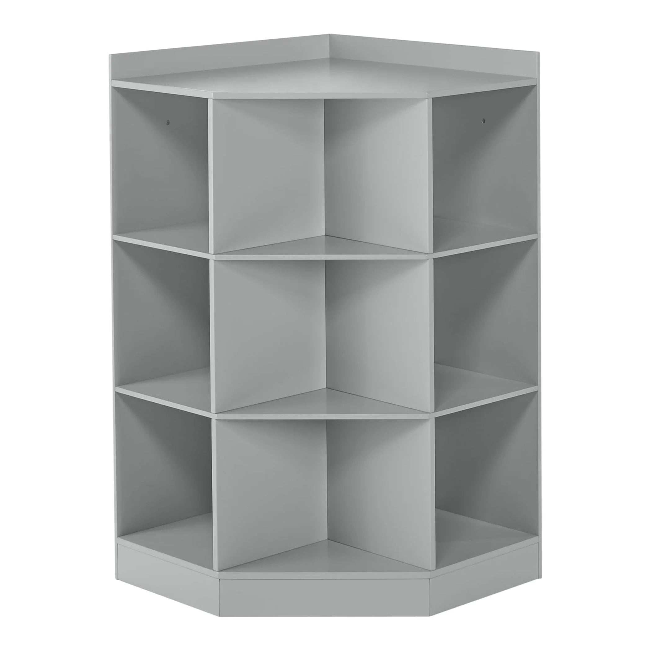 RiverRidge Kids 6-Cubby, 3-Shelf Corner Cabinet - White