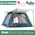 Dingrich Family Camping Tent for 4/5 Person Automatic Opening Instant Pop Up Hiking (Green)