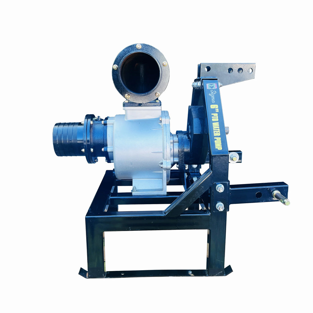 Sigma Tractor-Driven Operated 3PT Hitch PTO-Powered Water Pump 6" Inch With Shaft Gear Drive