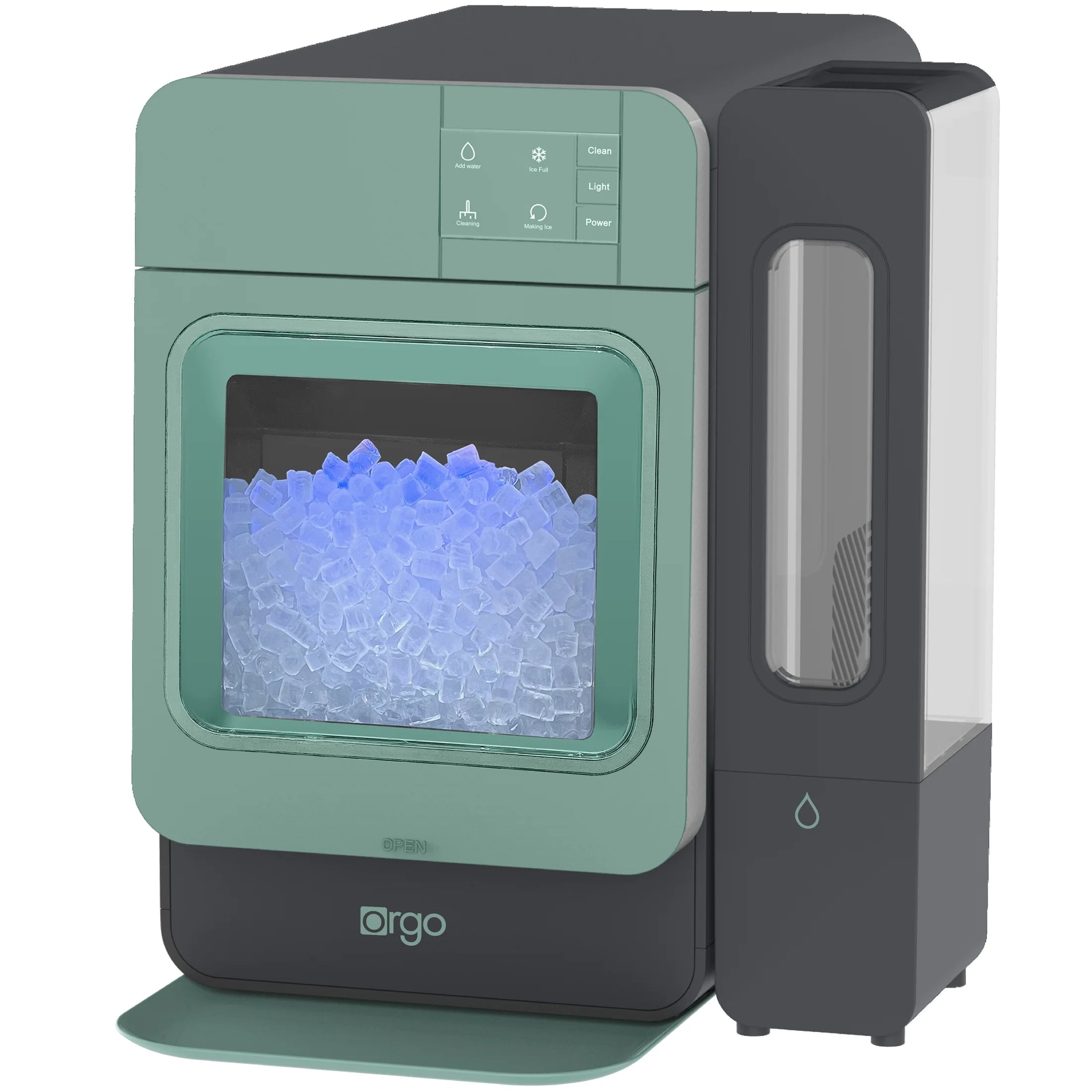 Orgo Products Sonic Countertop Ice Maker, Nugget Ice Type, Sage