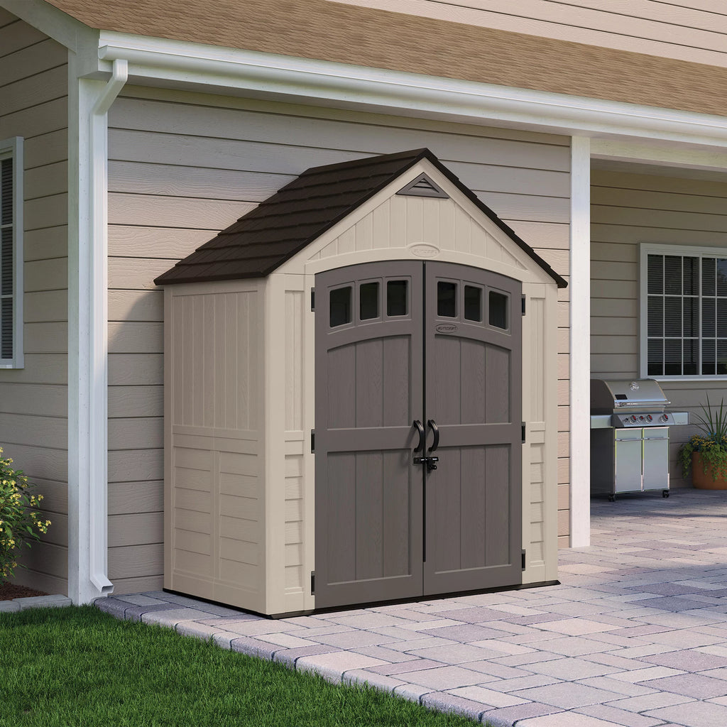 Suncast 171 cu. ft. 7 x 4 Carlisle Outdoor Resin Storage Shed