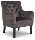 Signature Design by Ashley Drakelle Chesterfield Accent Chair with Tufted Accents, Gray