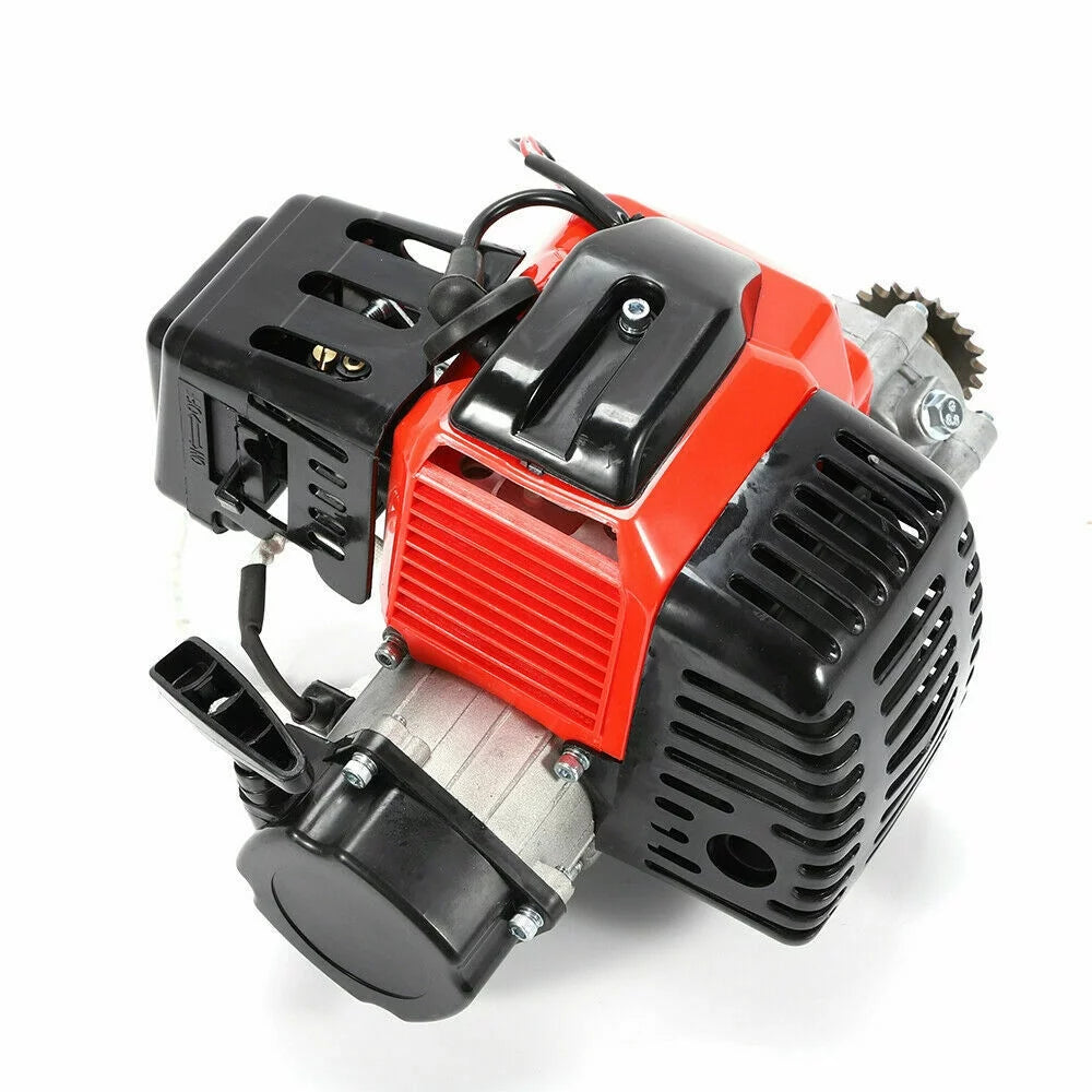 CNCEST 49CC 2-Stroke Gas Engine Kits Single Cylinder Pull Start Mini choppers for Pocket Bike
