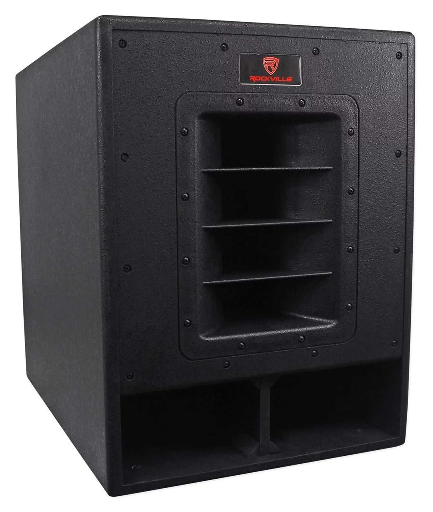 Rockville RBG15FA 15" 2400 Watt Powered Subwoofer Folded Horn PA/DJ Sub + Riser