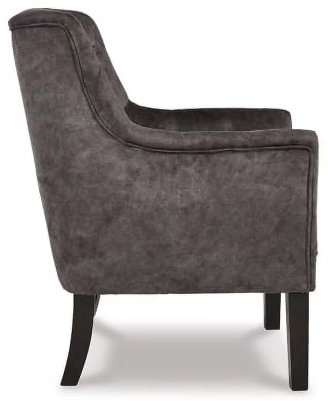 Signature Design by Ashley Drakelle Chesterfield Accent Chair with Tufted Accents, Gray
