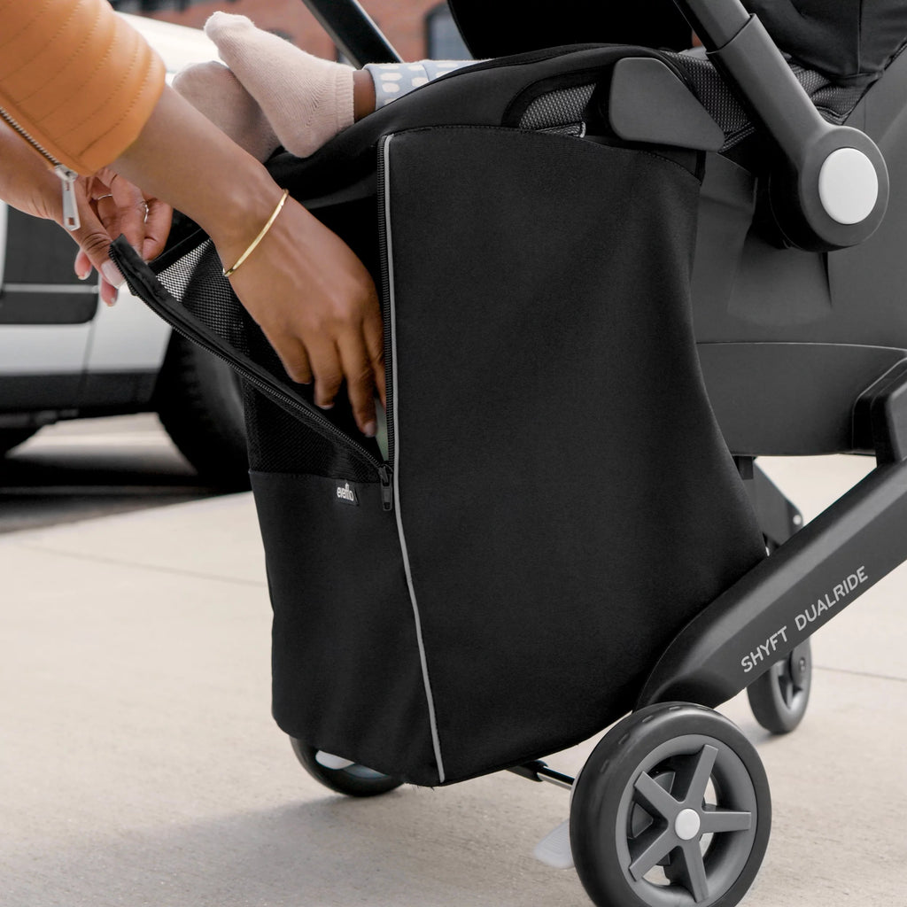 Shyft DualRide with Carryall Storage Infant Car Seat and Stroller Combo (Boone Gray)