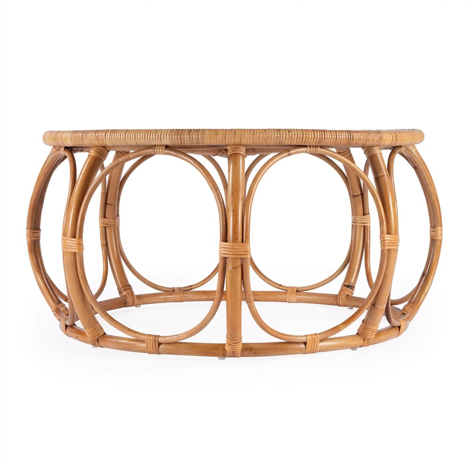 Butler Specialty Company Savannah Woven Rattan Round Coffee Table - Natural