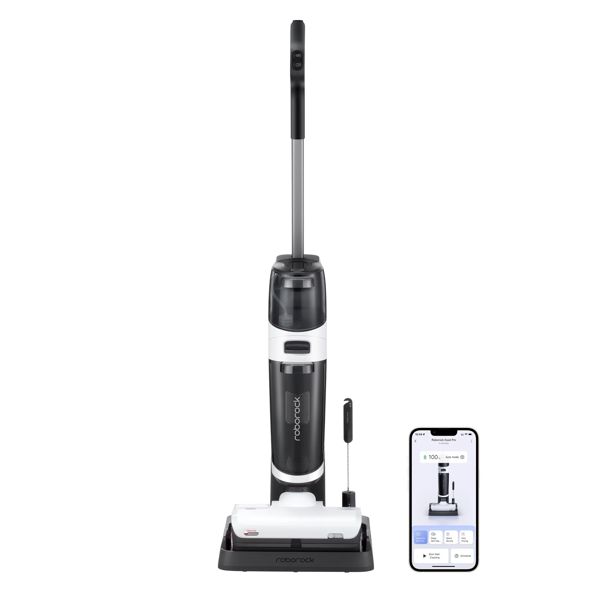 Roborock&reg; Dyad Pro Wet and Dry Vacuum Cleaner with multi-rollers, 17000Pa Suction, Self-Cleaning and Self-Drying