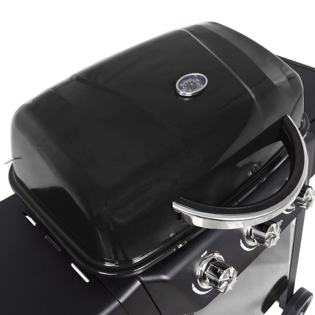 RevoAce 4 Burner Propane Gas Grill Including a Side Burner, Red Sedona, GBC1729WRS