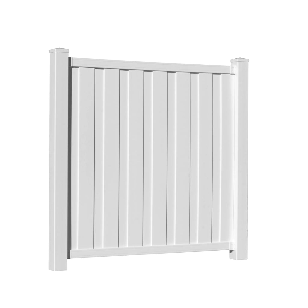 Bridgeport 6 ft. x 6 ft. White Vinyl Privacy Fence Panel