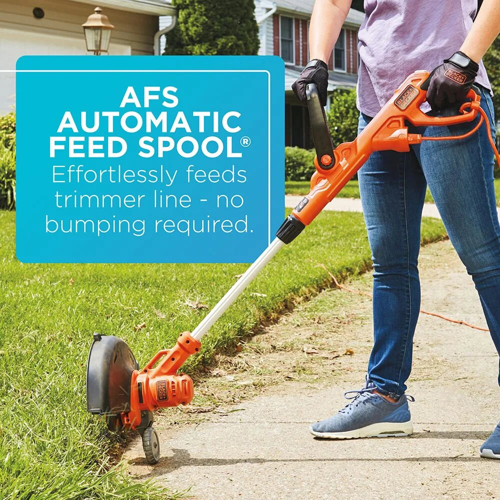 BLACK+DECKER String Trimmer With Auto Feed, Electric, 6.5-Amp, 14-Inch, (BESTA510)