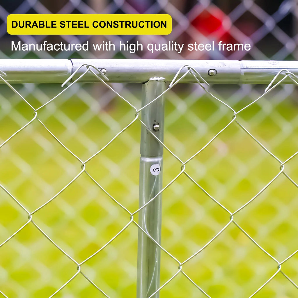 10x10ft Dog Run for Outdoor Pet Playpen Large Outdoor Dog Kennel Shade Cage Enclosure with Cover