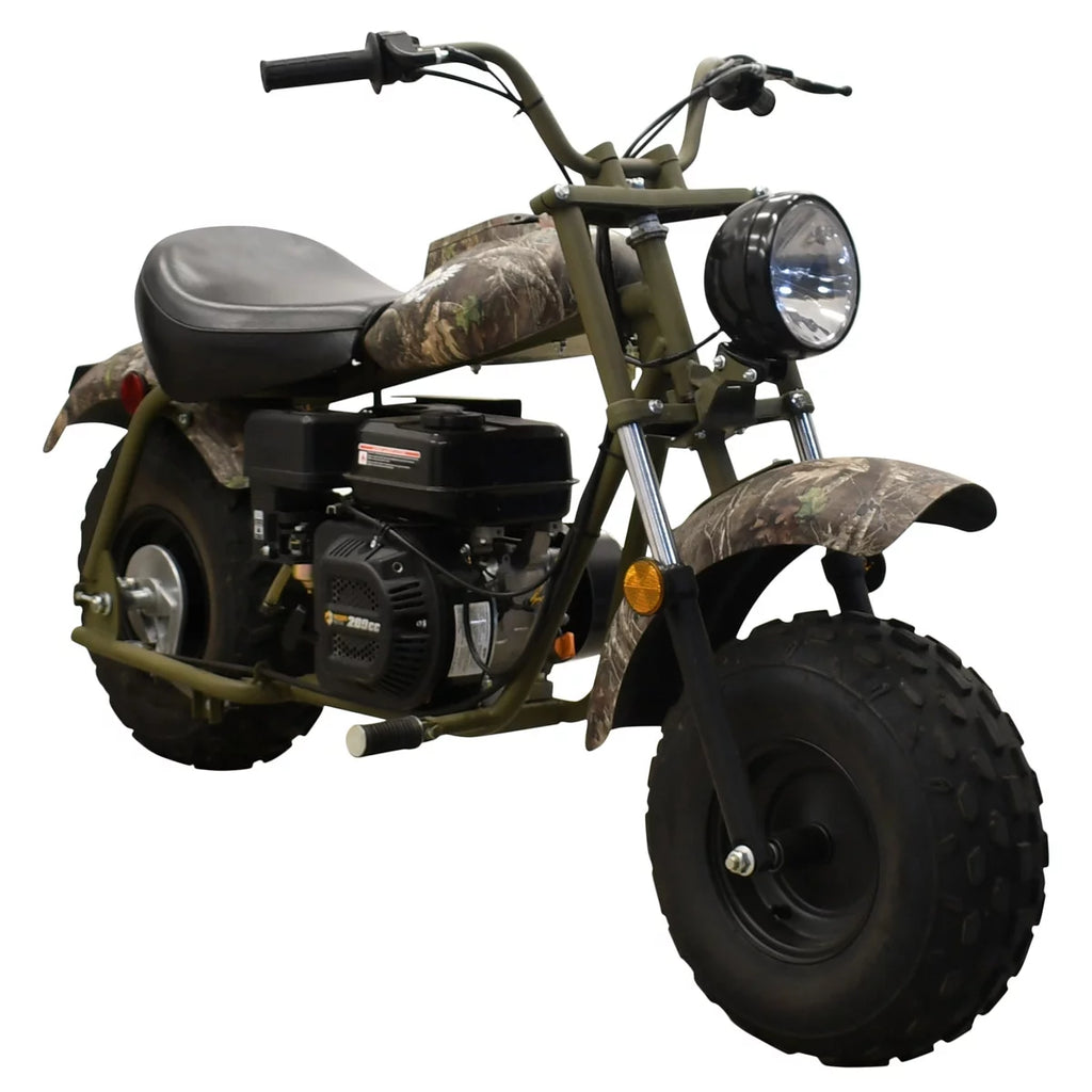 Massimo Mini Bike 200 4 Stroke 6.5HP Gas Powered (Motorcycle) (Camo)