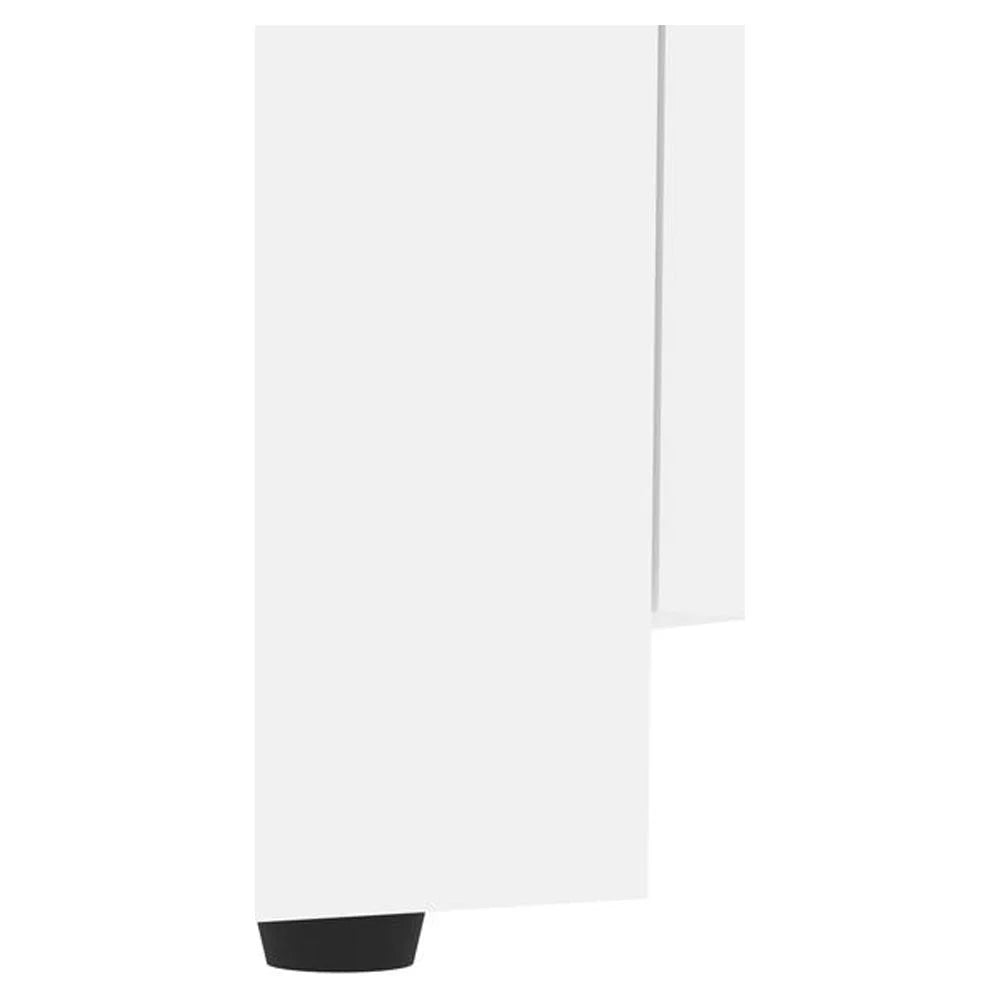 Bestar Orion 79" Full Murphy Bed with Narrow Bookcase in White