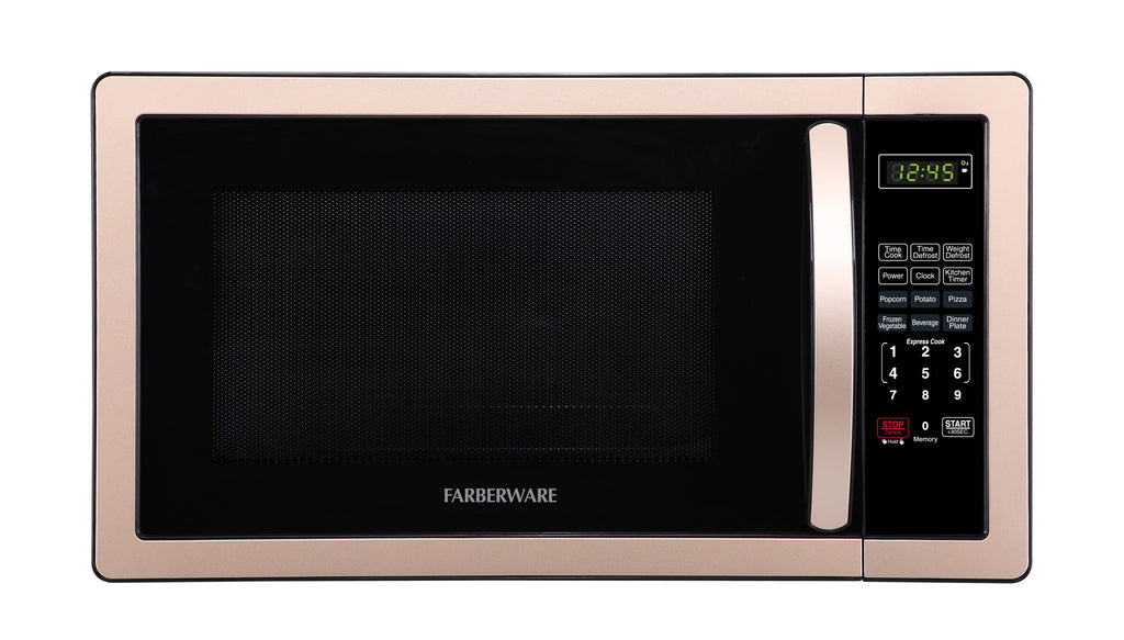 Farberware Classic 1.1 Cu. ft. 1000-Watt Microwave Oven, White and Platinum, FMO11AHTPLB