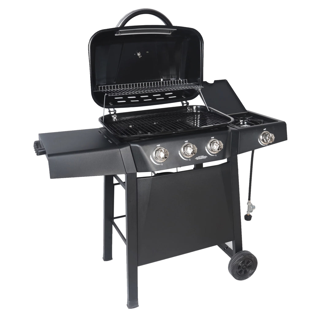 RevoAce 4 Burner Propane Gas Grill Including a Side Burner, Red Sedona, GBC1729WRS