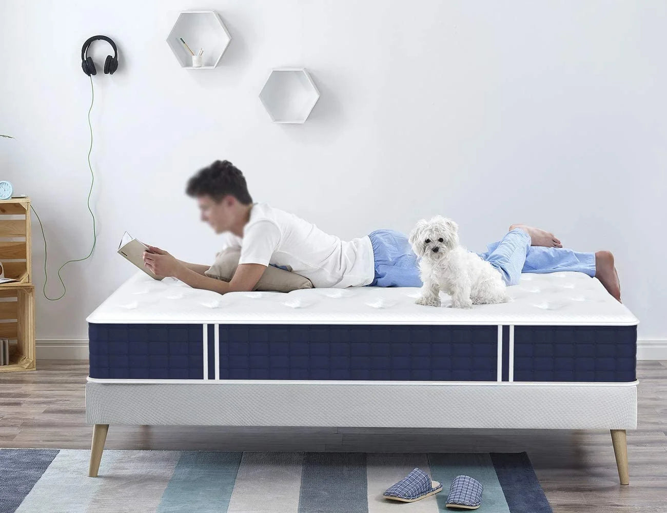 Twin XL Mattress, Coolvie 10 inch Hybrid Mattress in a Box, Medium Firm, Multiple sizes