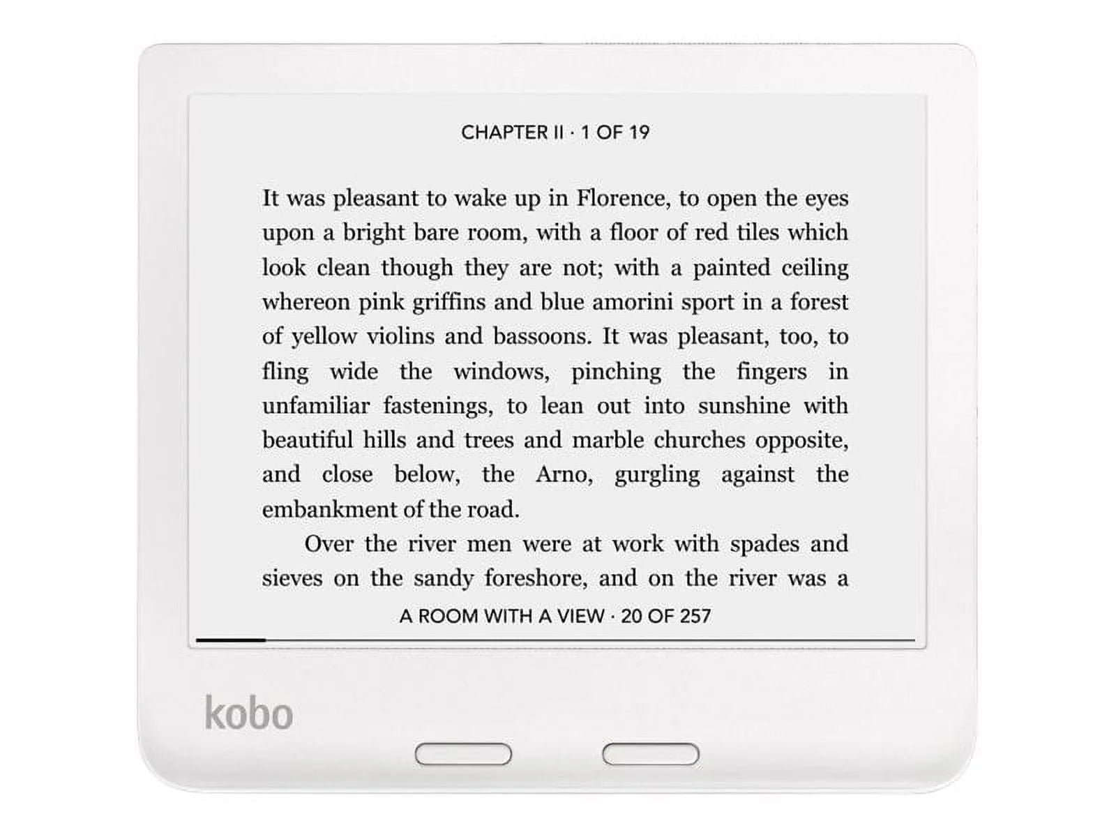 Kobo Libra 2 - eBook reader - 32 GB - 7" E Ink Carta 1200 (1680 x 1264) - touchscreen - Wi-Fi - white