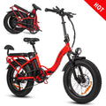 Fucare 20" 4.0 Fat Tire Ebike,Folding Electric Bike for Adults,750W 48V 15Ah Removable Battery E Bike, 28Mph Shimano 7 Speed Durable Ebikes