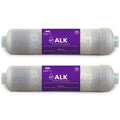 Express Water – Alkaline Filter 2 Pack – Mineral, Antioxidant, pH + Water Filter Replacement – 10 inch Inline Quick Connect Filter – Under Sink and Reverse Osmosis System