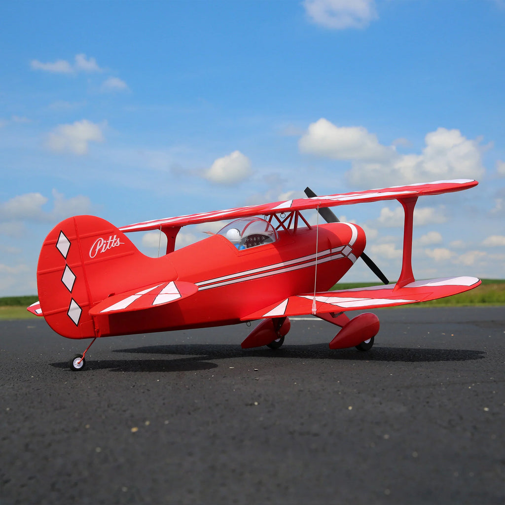 E-flite RC Airplane Pitts S-1S BNF Basic Transmitter Battery and Charger not included with AS3X and SAFE Select 850mm EFL35500 Airplanes B&F Electric