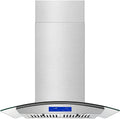 30 inch Island Mount Range Hood 700CFM Stainless Steel Touch Control Kitchen Vent Hood