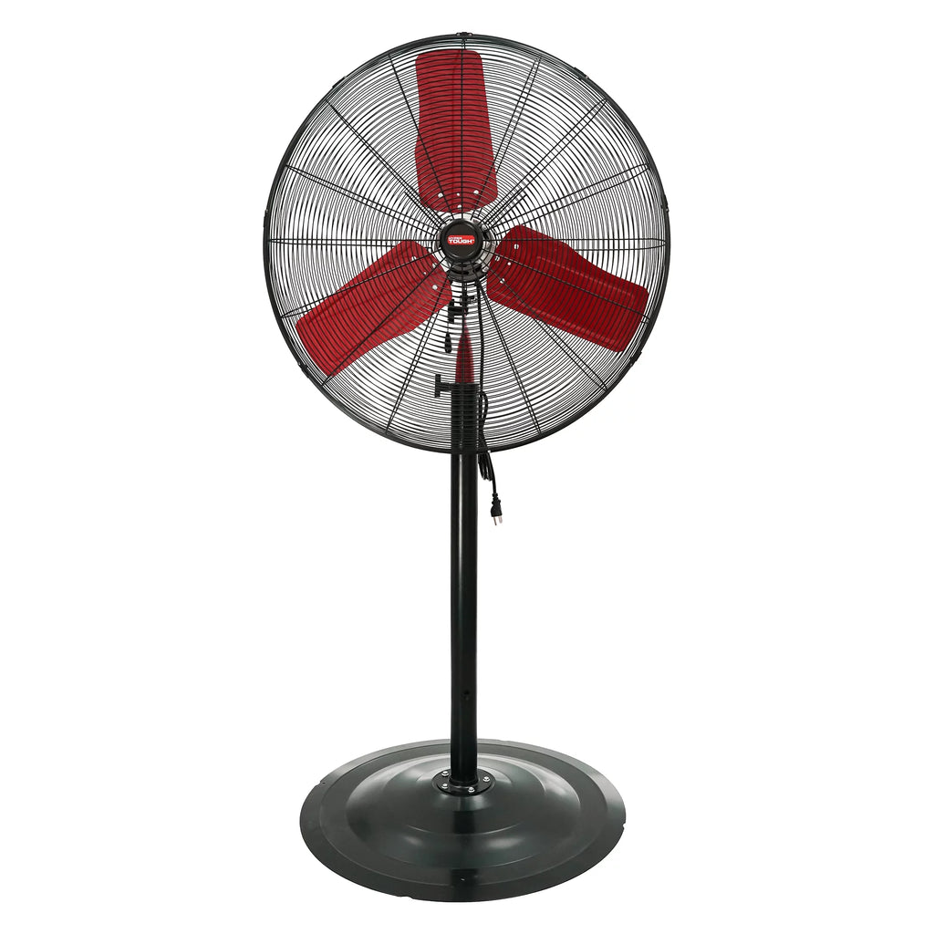 Hyper Tough New 30 inch Commercial & Industrial High Velocity Red and Black Stand Fan