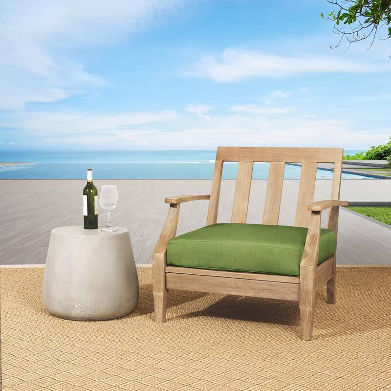 Sunbrella Spectrum Cilantro Rectangle Outdoor Seat Cushion