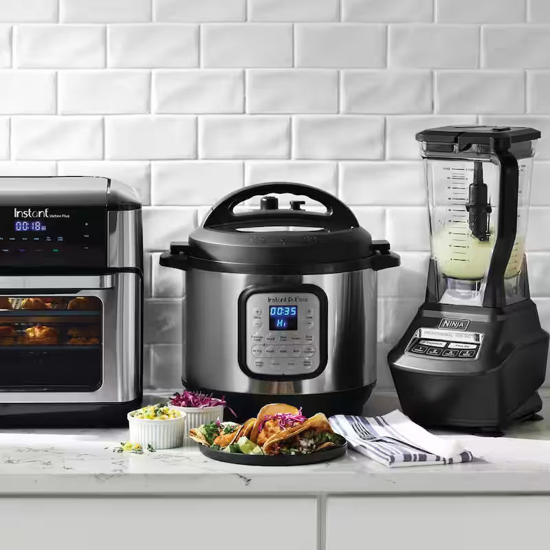 8 Qt. Silver Duo Crisp Air Fryer with EPC Combo
