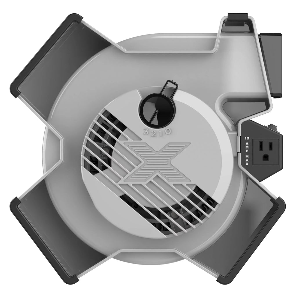 Lasko X-Blower 6 Position Blower Fan with Accessory Outlet and USB Ports, X12904, Gray