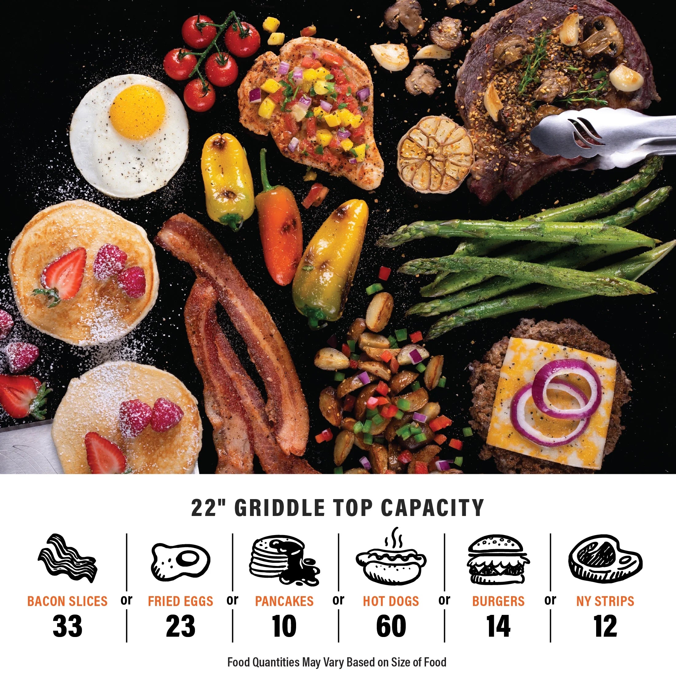 Blackstone Adventure Ready 2-Burner 22" Propane Omnivore Griddle with Flex-fold Legs