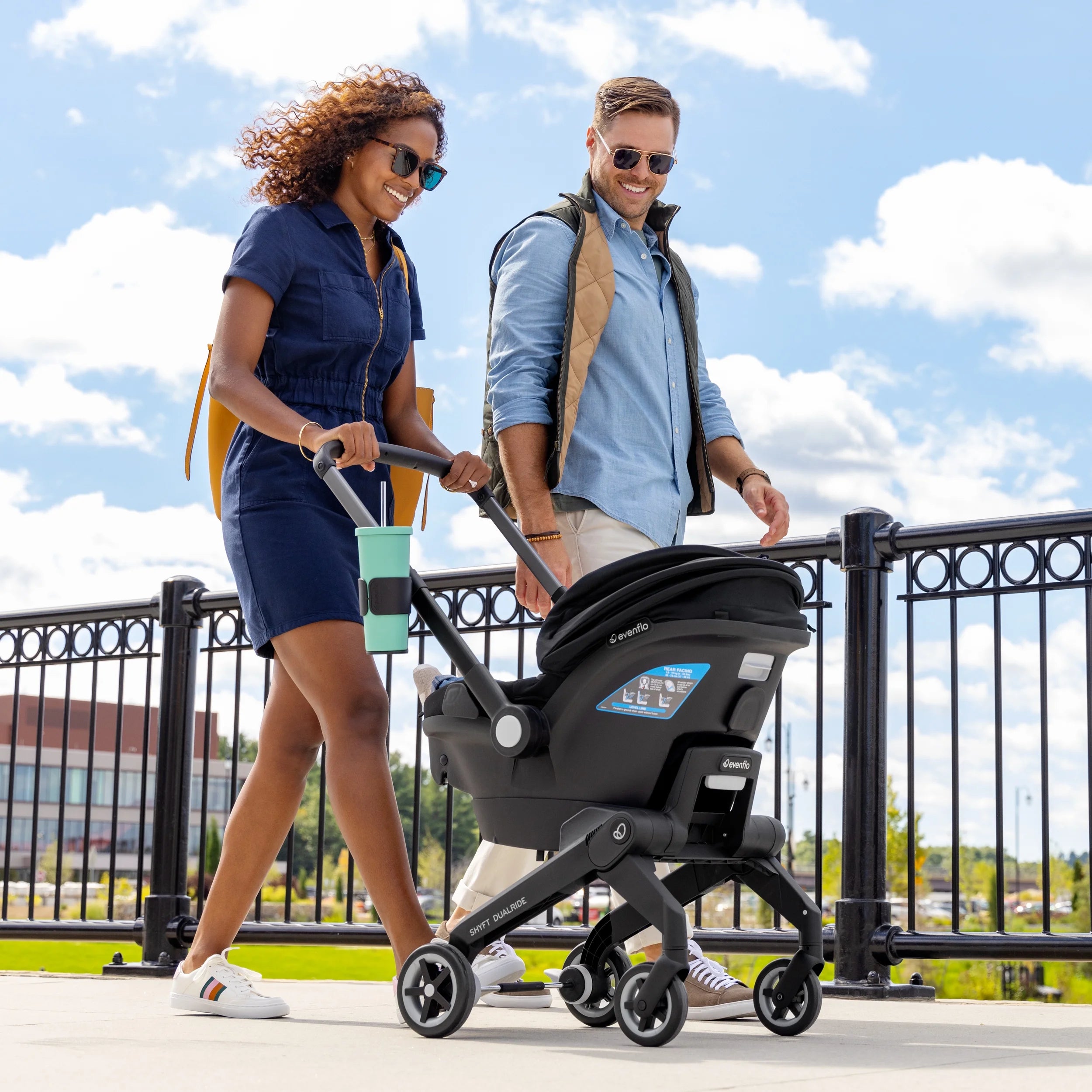 Shyft DualRide Infant Car Seat and Stroller Combo (Bryson Blue)