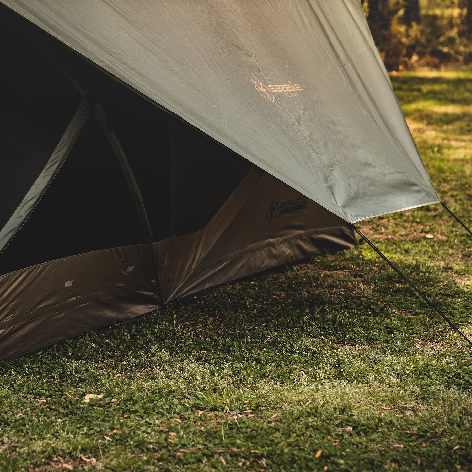 Gazelle Tents™, T4 Plus Hub Camping Tent Overland Edition, 4-8 Person, Alpine Green/Oak Moss-GT451GR
