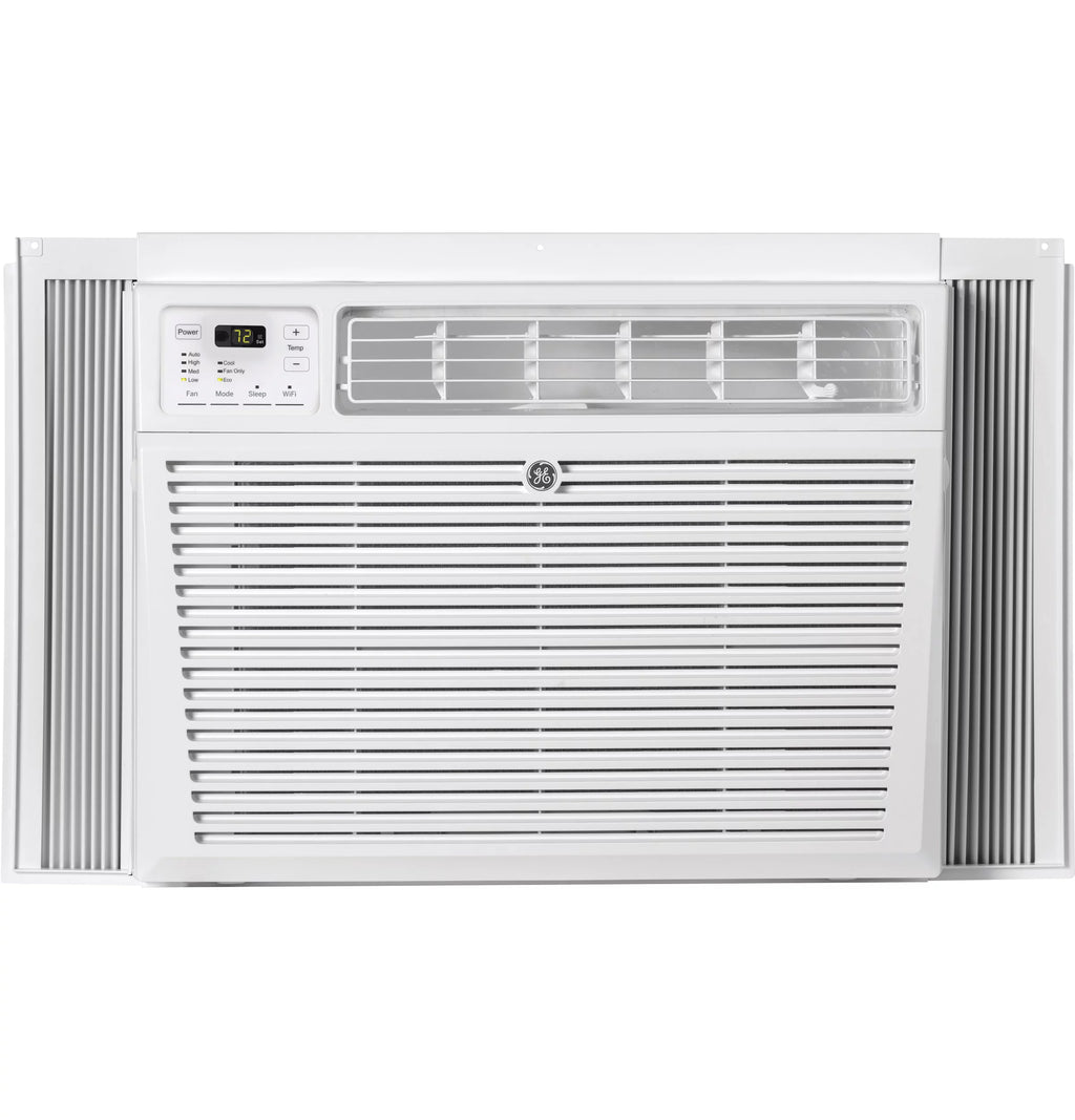 GE Appliances 12,000 BTU 115-Volt Window Air Conditioner with Wi-Fi and Eco Mode for Large Rooms, White, AEG12AZE